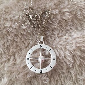 Silver Cardinal Direction Necklace